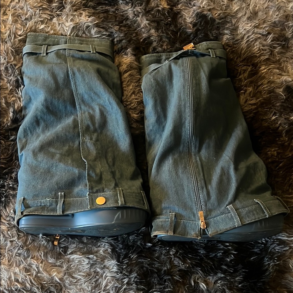 Blue Denim heel boots